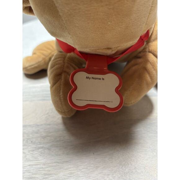 Vintage Pound Puppies Med/Large Brown 17" Stuffed Plush Inc Collar - Picture 5 of 5